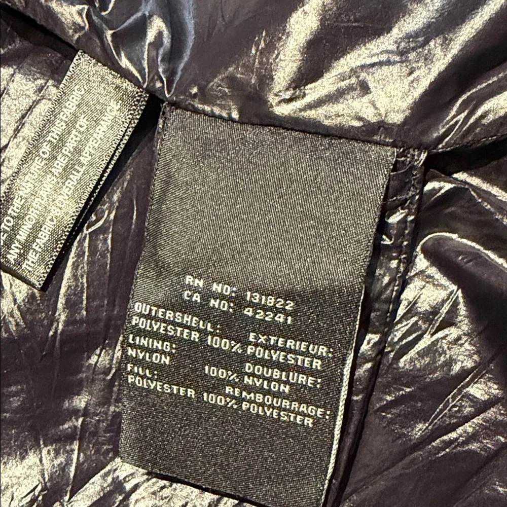 Metallic Kids Puffer Jacket